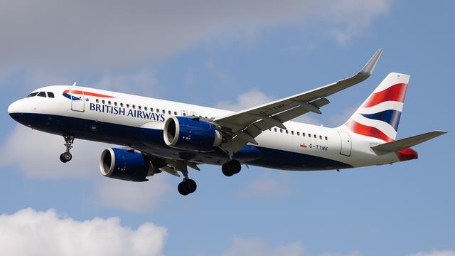 G-TTNK:Airbus A320:British Airways